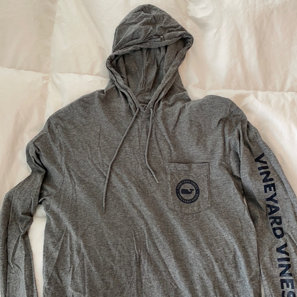 Small men’s long sleeve hoodie tshirt